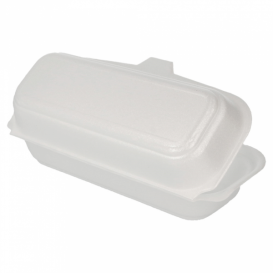 Pojemniki Styropianowe Hot-Dogi Białe 210x105x64 mm (125 Sztuk)