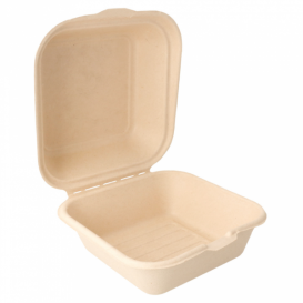 Pudełka na Burgeri Trzciny Cukrowej 152x152x84mm (600 Sztuk)