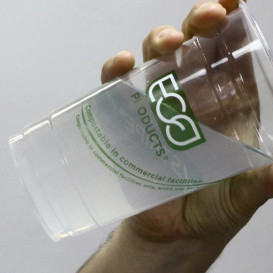 Kubki Skrobia Kukurydziana PLA "Green Stripe" 590ml (50 Sztuk)
