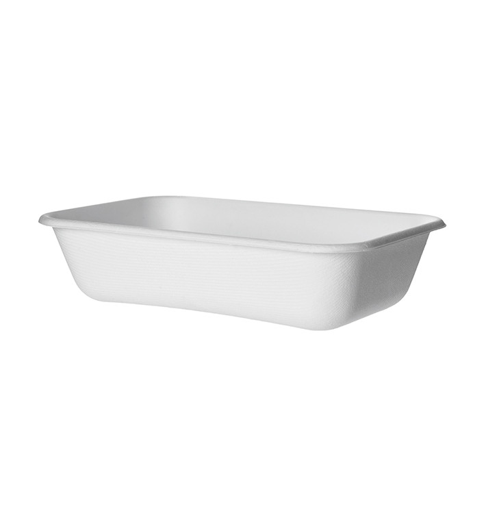 Pojemniki Ekologiczne Białe 940ml 21,5x14,0x5,0 cm (400 Sztuk) Pojemniki Ekologiczne Białe 940ml 21,5x14,0x5,0 cm (400 Sztuk)