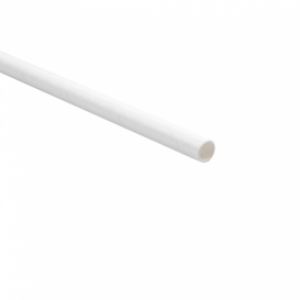 Słomki Prosto Papierowe Białe w Papierku Kraft Ø6mm 21cm (250 Sztuk)