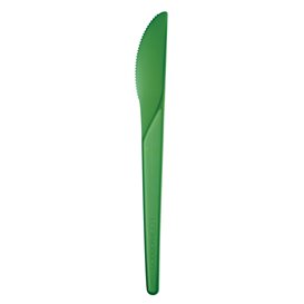 Nóż Kompostowanie CPLA Zielone 17,2 cm (50 Sztuk)