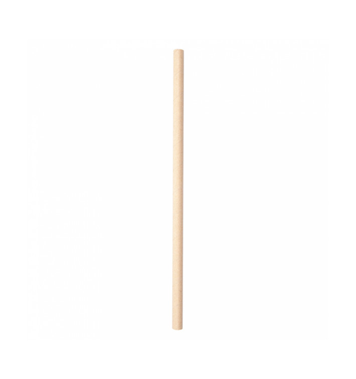 Słomki Prosto Papierowe Kraft Slushie Ø8mm 21cm (250 Sztuk) Słomki Prosto Papierowe Kraft Slushie Ø8mm 21cm (250 Sztuk)
