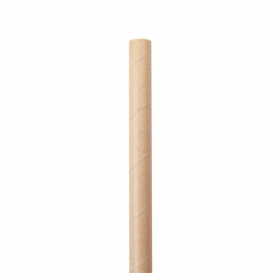 Słomki Prosto Papierowe Kraft Slushie Ø10mm 21cm (50 Sztuk)