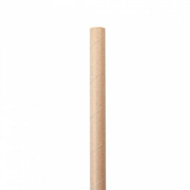 Słomki Prosto Papierowe Kraft Slushie Ø10mm 21cm (2400 Sztuk)