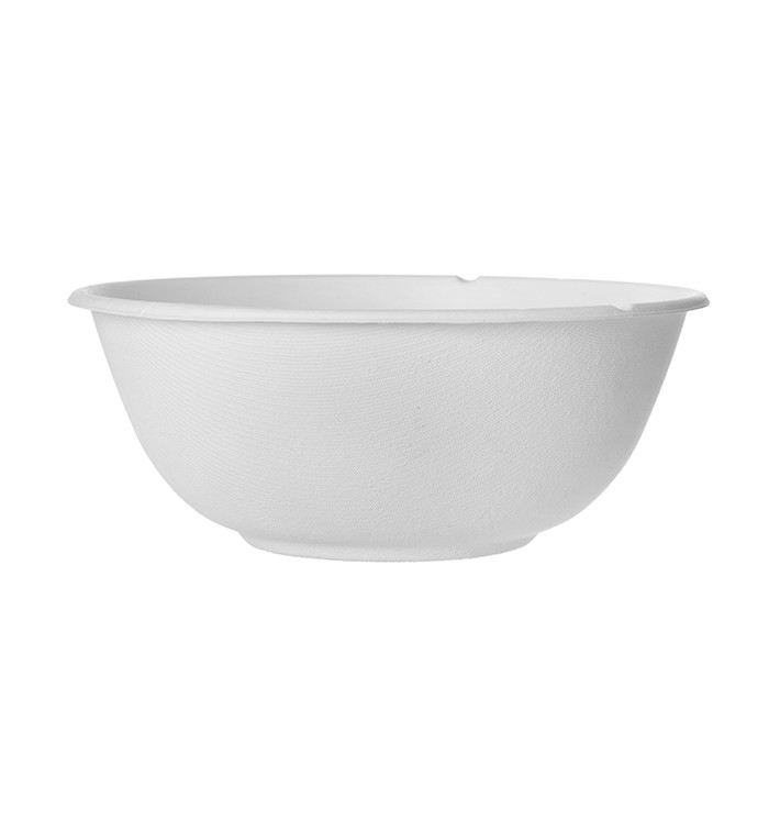 Miski Trzciny Cukrowej Bagasse Białe 1360ml (400 Sztuk)