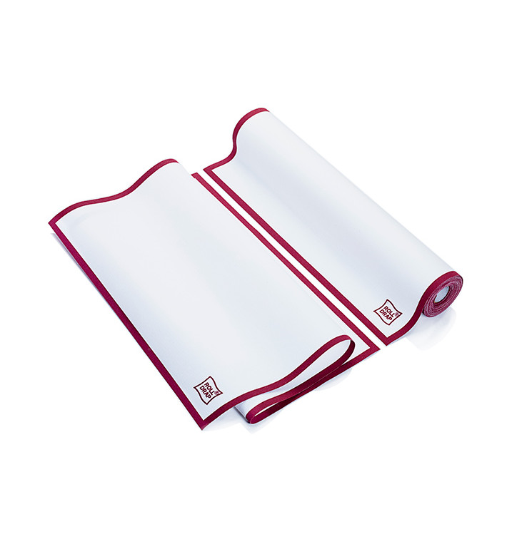 Dishcloth Roll "Roll Drap" Edgings Burgundy 40x64cm P40cm (10 Units) Dishcloth Roll "Roll Drap" Edgings Burgundy 40x64cm P40cm (10 Units)