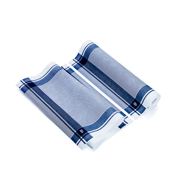 Dishcloth Roll "Roll Drap" Vintage Blue 40x64cm P40cm (200 Units) Dishcloth Roll "Roll Drap" Vintage Blue 40x64cm P40cm (200 Units)