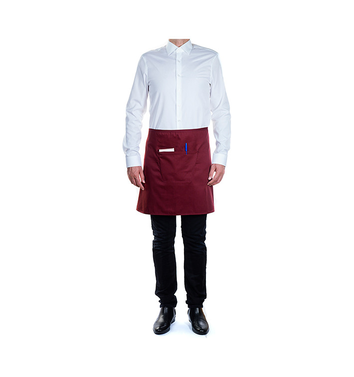 Serving apron pocket Burgundy 75x50cm (20 Uts) Serving apron pocket Burgundy 75x50cm (20 Uts)