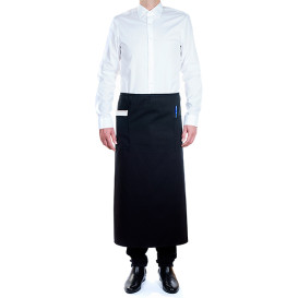 Serving French apron 2 pocket Black 90x110cm (20 Units)