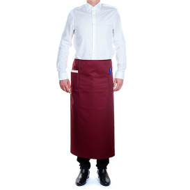 Serving French apron 2 pocket Burgundy 90x110cm (20 Uts)