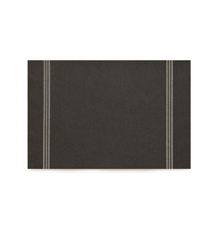 Podkładki na Stół "Day Drap" Czarni 32x45cm (72 Sztuk) Podkładki na Stół "Day Drap" Czarni 32x45cm (72 Sztuk)