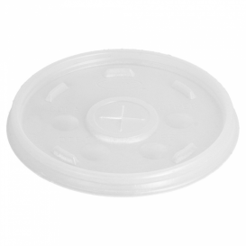 Pokrywkaz z Krzyżykiem na Szklanki Termiczne Styropianowe EPS Ø8,9cm (1000 Sztuk)