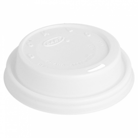 Pokrywka Plastikowe PS "Cappuccino" Białe Ø8,1cm (100 Sztuk)
