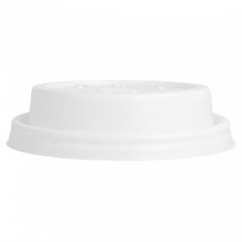 Pokrywka Plastikowe PS "Cappuccino" Białe Ø8,1cm (100 Sztuk)