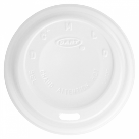 Pokrywka Plastikowe PS "Cappuccino" Białe Ø8,1cm (100 Sztuk)
