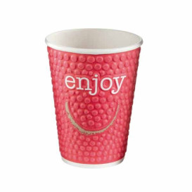 Kubki Papierowe 12 Oz/360ml "Enjoy" Ø9,0cm (34 Sztuk)