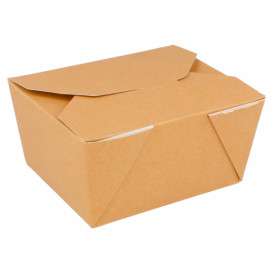 Pudełka na Wynos Kartonowe Amerykanin Naturalne 11,3x9x6,4cm 780ml (450 Sztuk)