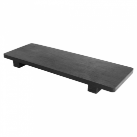 Tacki Finger Food Bambusowe - Opakowanie na wynos Czarni na Sushi 30x11x2,5cm (40 Sztuk)