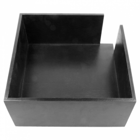 Serwetnik Bambusowe Czarni 21x21x10cm (1 Sztuk)