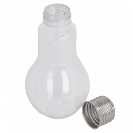 Butelka Żarówka Przezroczyste PET 100ml z Kapsel (250 Sztuk)