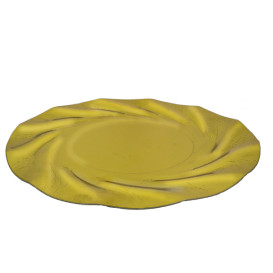 Talerz Papierowe Okrągłe Złote Akwarium 350 mm (100 Sztuk)