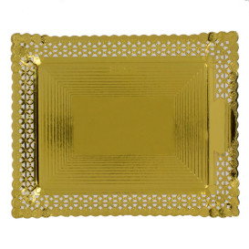 Tacki Papierowe Ozdobne Złote 31x39 cm (100 Sztuk)