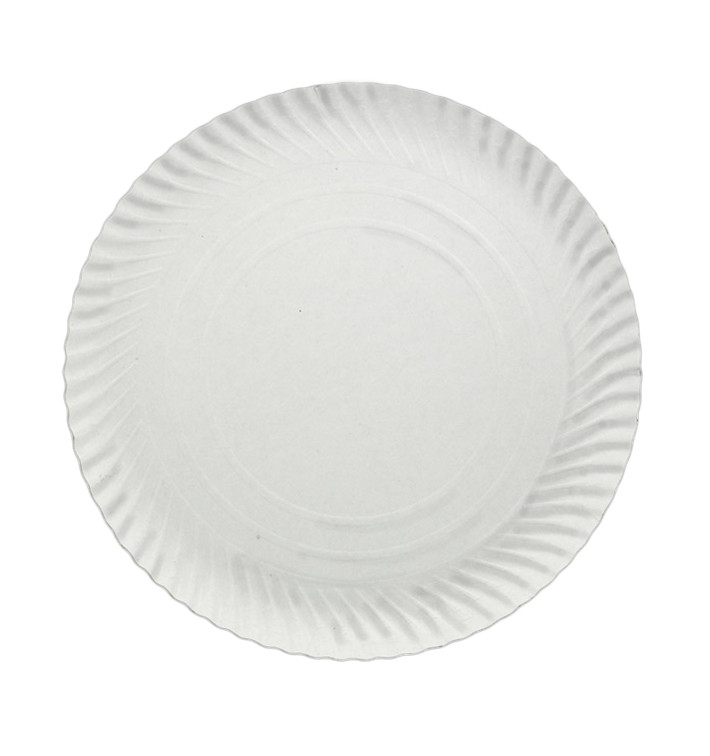 Talerz Papierowe Okrągłe Białe 320 mm (50 Sztuk) Talerz Papierowe Okrągłe Białe 320 mm (50 Sztuk)
