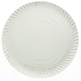 Talerz Papierowe Okrągłe Białe 100 mm 450g/m2 (100 Sztuk)