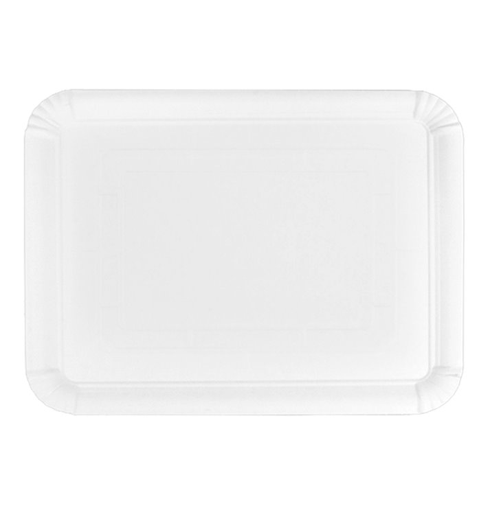 Tacki Papierowe Prostokątny Białe 25x34 cm (400 Sztuk) Tacki Papierowe Prostokątny Białe 25x34 cm (400 Sztuk)