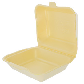Pojemniki Styropianowe Obiadowe Szampana 185x155x70mm (125 Sztuk)