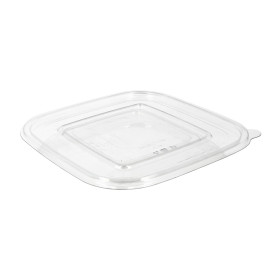 Wieczko Płaskie Plastikowe na Miski PET 120x120mm (100 Sztuk)