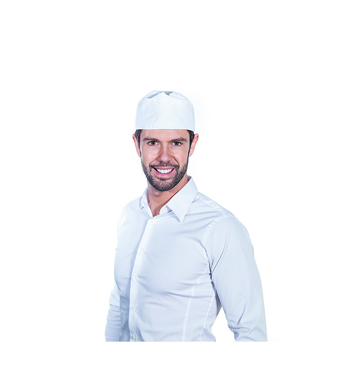 Cap with Mesh Cotton White (1 Unit) Cap with Mesh Cotton White (1 Unit)