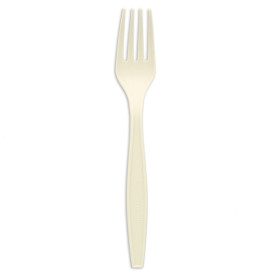 Widelczyki Skrobia Kukurydziana CPLA Białe 17,5cm (1500 Sztuk)