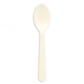 Łyżeczki Skrobia Kukurydziana CPLA Białe 12,5cm (50 Sztuk)