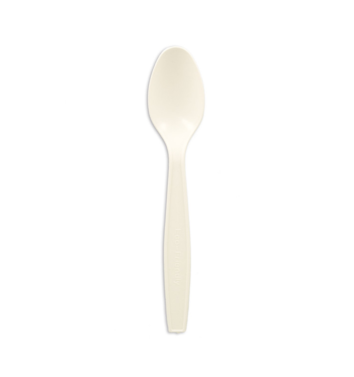 Łyżka Skrobia Kukurydziana CPLA Białe 16cm (50 Sztuk) Łyżka Skrobia Kukurydziana CPLA Białe 16cm (50 Sztuk)