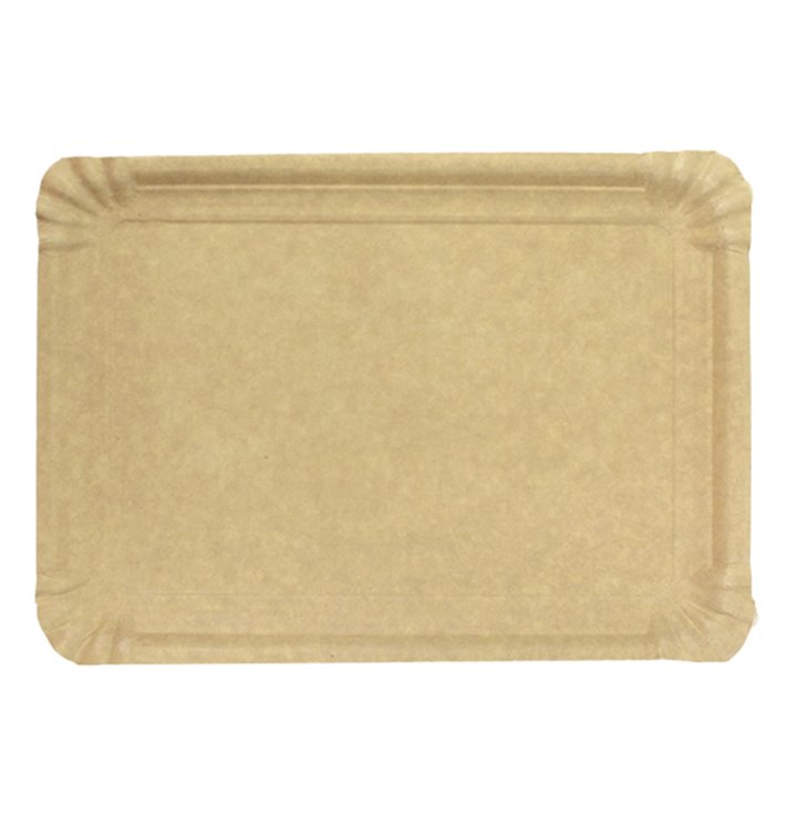Tacki Papierowe Prostokątny Kraft 16x22 cm (1400 Sztuk) Tacki Papierowe Prostokątny Kraft 16x22 cm (1400 Sztuk)