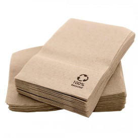 Serwetkis Papierowe Mini Serwis Eco Kraft 17x17cm (200 Sztuk)