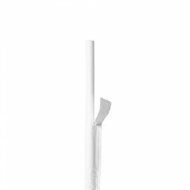 Słomki Prosto Papierowe Białe w Papierku Ø6mm 19,7cm (3000 Sztuk)