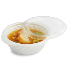 Pojemniki Okrągłe PP Białe 400ml Ø144mm (600 Sztuk)