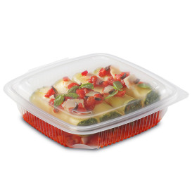 Miski na Zawi z Uchwytamich PP Przezroczyste 1200ml 190x185mm (50 Sztuk)