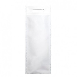 Non-Woven Bag with Die-cut Handles White 17+10x40cm (25 Units)