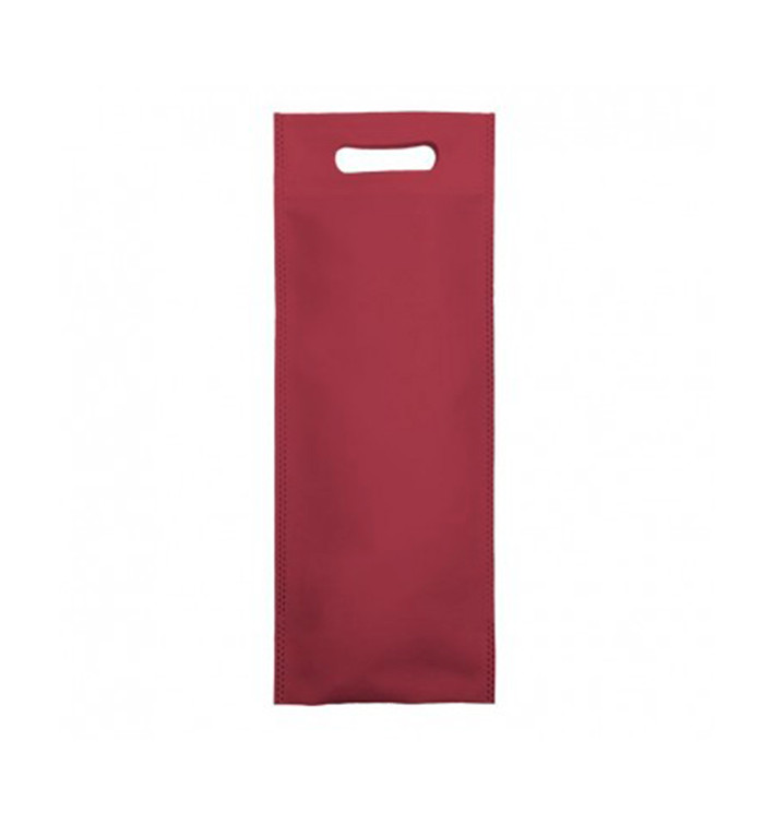 Non-Woven Bag with Die-cut Handles Burgundy 17+10x40cm (200 Units) Non-Woven Bag with Die-cut Handles Burgundy 17+10x40cm (200 Units)