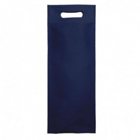 Non-Woven Bag with Die-cut Handles Navy Blue 17+10x40cm (25 Units)