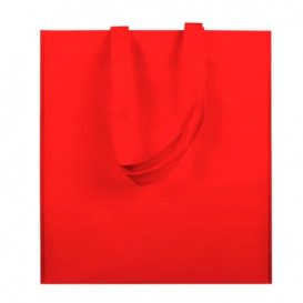 Non-Woven Bag with Short Handles Red 38x42cm (25 Units)