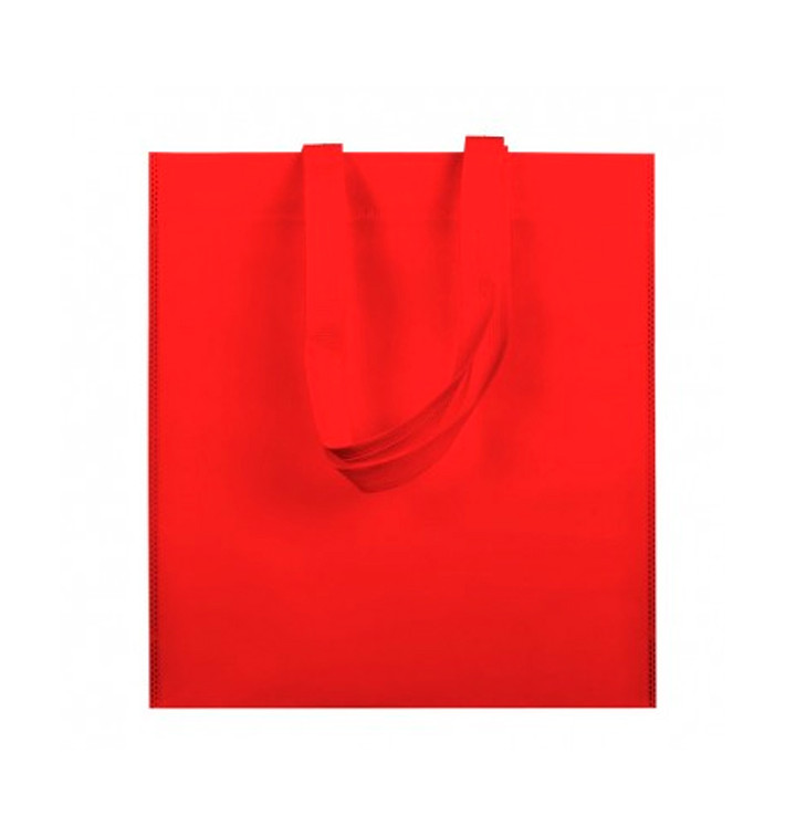 Non-Woven Bag with Short Handles Red 38x42cm (25 Units) Non-Woven Bag with Short Handles Red 38x42cm (25 Units)