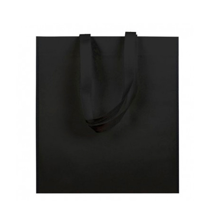 Non-Woven Bag with Short Handles Black 38x42cm (25 Units) Non-Woven Bag with Short Handles Black 38x42cm (25 Units)