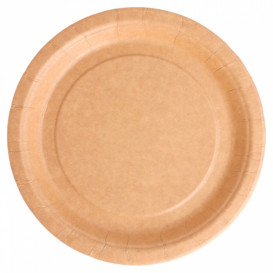 Talerz Papierowe Biocated Naturalne Ø18cm (20 Sztuk)