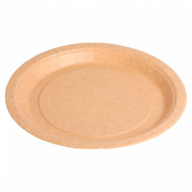 Talerz Papierowe Biocated Naturalne Ø18cm (20 Sztuk)