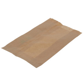 Torby na Burgery Tłuszczoodporny Kraft 12+6x20cm (1000 Sztuk)